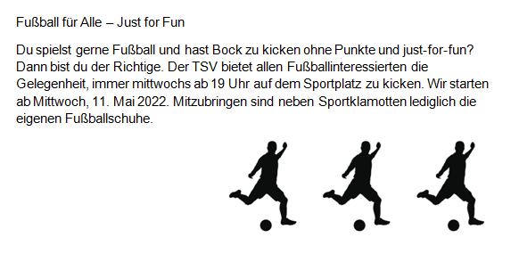 Fussball für alle