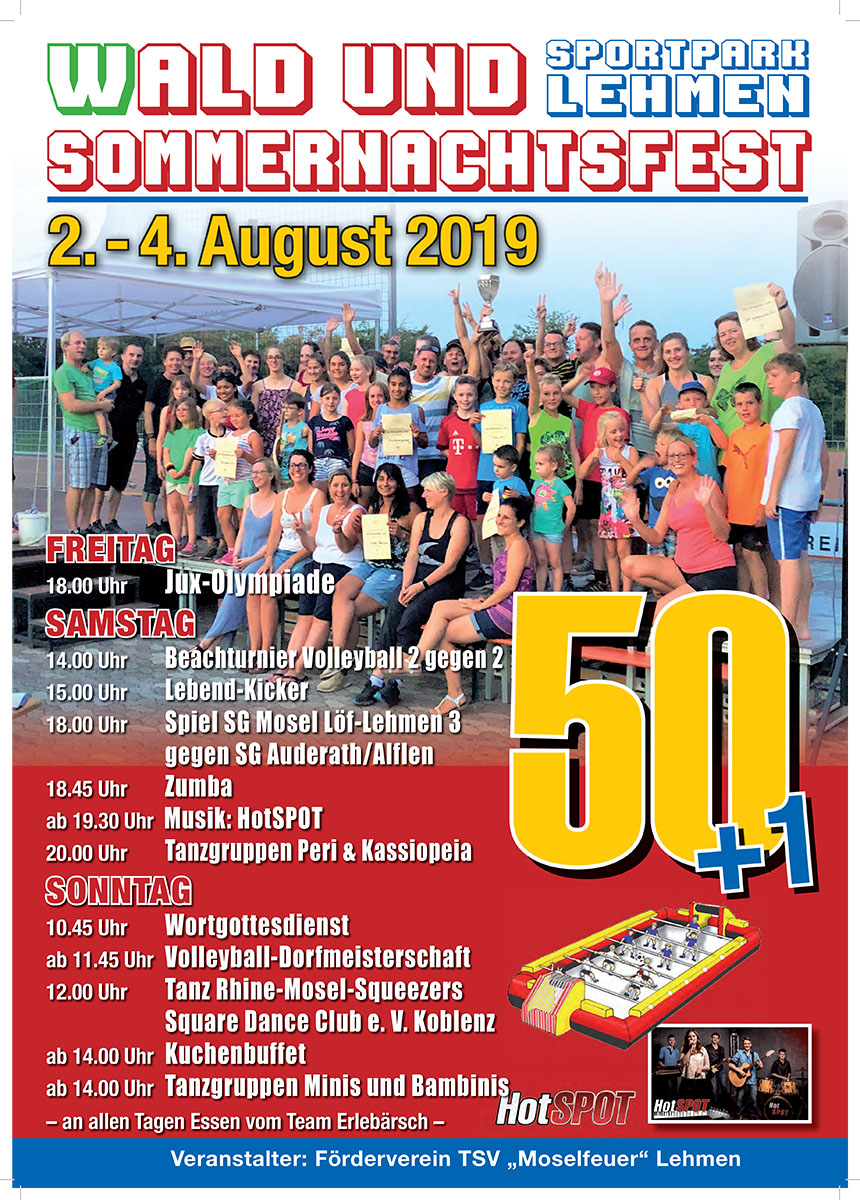 Plakat Sommernachtsfest 2019