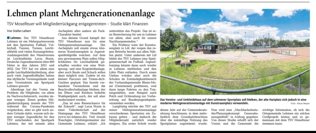 Lehmen plant Mehrgenerationenanlage Artikel Rhein-Zeitung